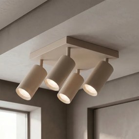 BRILAGI - LED RGBW stmievateľné bodové svietidlo SELE SQUARE 4xGU10/6,5W/230V béžové