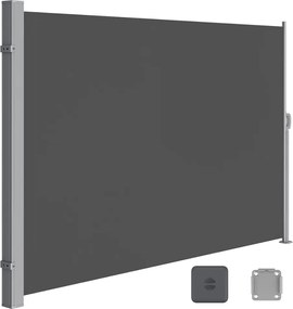 Bočná markíza HORIZON na terasu, 180x450cm, šedá SongmicsHome