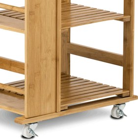 Servírovací bambusový stolík prírodný DR-046