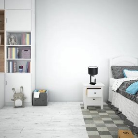 Stolná lampa 1xE27/60W/230V 45 cm čierna/biela