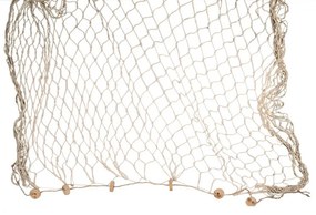 Béžová dekorácia rybárska sieť Fishing Nautic - 200*400 cm