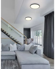 Globo 41566-20S - LED stropné svietidlo NIELSEN LED/20W/230V, priemer 30 cm, čierne