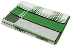 HOME ELEMENTS Súprava utierok z egyptskej bavlny 50*70 cm, 3 ks, Zelené listy