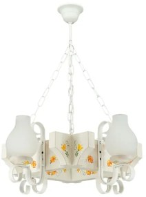 Brilagi - Luster na reťazi QUEEN 4xE14/40W/230V buk/krémová