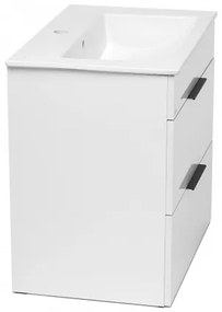 Jika CUBE skrinka s keramickým umývadlom 65 x 44,1 x 62,2 cm biela H4536021763001