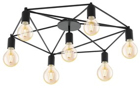 Eglo Eglo 97904 - Luster prisadený STAITI 7xE27/60W/230V čierna EG97904