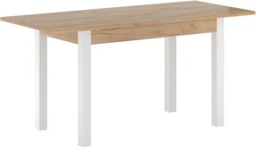 Vintino Jedálenský stôl VERITAS 120-160cm/ × 67 cm  dub zlatý craft / biela