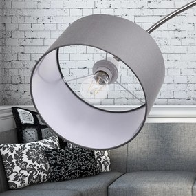 InternetovaZahrada Oblúková stojanová lampa s mramorovou základňou