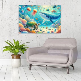 Obraz - Svet pod hladinou (90x60 cm)
