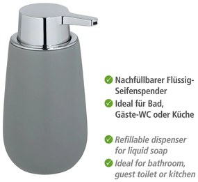 Sivý keramický dávkovač mydla 320 ml Badi – Wenko