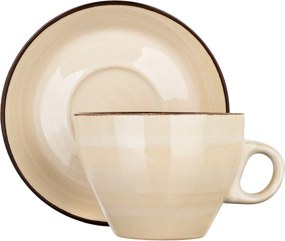 Banquet Šálka s podšálkou PALAS, 290 ml, krémová