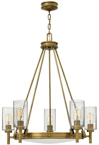 Elstead HK-COLLIER5 - Luster na reťazi COLLIER 5xE27/100W/230V
