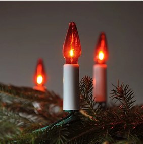 EXIHAND Vianočná svetelná reťaz FELICIA SV-16, 16 žiaroviek, červené svetlo, 10,5m