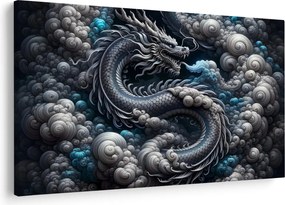 Obraz – Drak v dyme (90x60 cm)