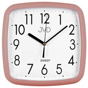 Plastové nástenné hodiny JVD Funky HP615.18 ružové