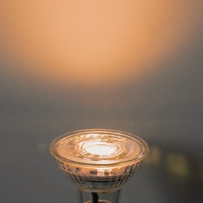 Sada 5 GU10 50 mm 3-krokovo stmievateľných LED žiaroviek Kelvin číra 4,9 W 450 lm 2000 – 2700 K