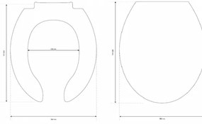 Cersanit K98-0002 - WC sedadlo pre osoby so zdravotným postihnutím ETIUDA