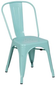 Tyrkysové kovové jedálenské stoličky v súprave 2 ks – Ixia