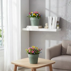 Květináč Silva Line 12,7x14,5 cm šedo-zelený