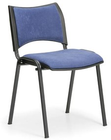 Konferenčná stolička SMART - čierne nohy, modrá