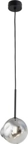 Brilagi - Závesný luster na lanku VULCANO 1xG9/8W/230V pr. 15 cm čierna/dymová čierna