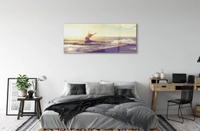 Obraz plexi Ženské jazero mraky 120x60 cm