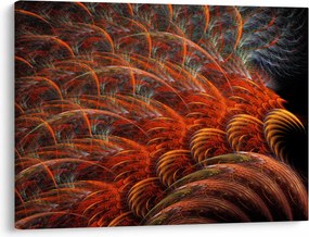Obraz - Abstraktná imitácia peria (70x50 cm)