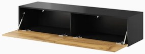 TV stolík Vigo 140 - čierna / dub wotan
