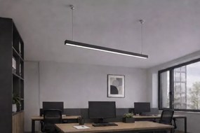 Brilagi- LED závesné svietidlo FULLDAY LED/20/30/40W/230V 2700/4000/6000K 120cm čierna