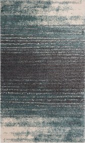 Koberec Modern Teal blue/ dark grey 200x290cm