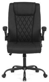 Autronic BONTEC Kancelárske kreslo, hojdací mechanizmus, čierna ekokoža, KA-Y344 BK Farba: Modrá