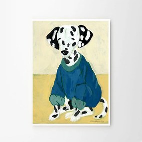 The Poster Club Plagát Dalmatian in Sweatshirt by Hanna Peterson A5 (mini)