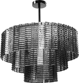 Toolight Toolight, závesné stropné svietidlo 62cm, 8xE14, APP1678-8CP, šedá, OSW-09313