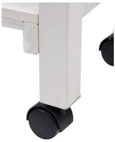 dobar Vyvýšený záhon s mriežkou, 79 x 28,5 x 130 cm (biela)  (100371497)