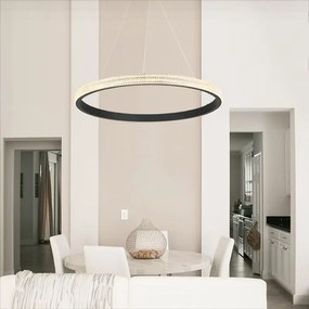 Toolight Toolight, LED stropné svietidlo, 4000K, 24W, APP1512-CP, čierna, OSW-05473