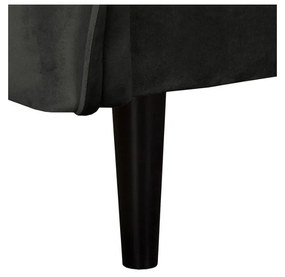 Tmavosivá zamatová pohovka 138 cm Juli – Ropez