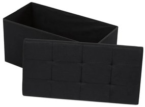 Autronic BONTEC Taburet s úložným priestorom, čierna, látka, TAB-462 BK2 Farba: Béžová