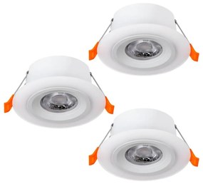 Eglo 900913 - SADA 3x LED Podhľadové svietidlo CALONGE 3xLED/4,8W/230V biela