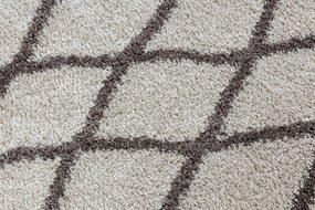 Koberec BERBER BENI krémový, strapce, Maroko Shaggy