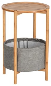 Bambusový odkladací stolík Wenko Bahari, ø 42 cm