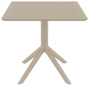 Stôl Sky 80 - v74 x 80 x 80 cm - Svetlo hnedá