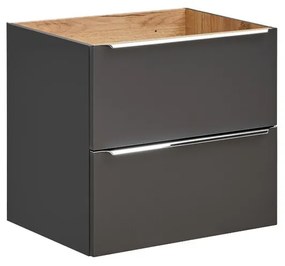 Umývadlová skrinka Capri 821 2S čierny mat/dub kraft zlatý