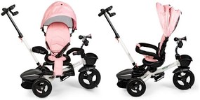 ECOTOYS Detská trojkolka s rotačným sedadlom KIDS Pink