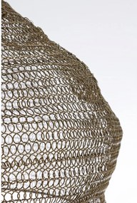 Oceľové závesné svietidlo v mosadznej farbe Amish – Bizzotto