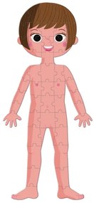 Janod - Detské vzdelávacie puzzle 225 ks ľudské telo
