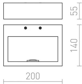 RED - Design Rendl - R12595 - LED Nástenné svietidlo NEMAN LED/10W/230V