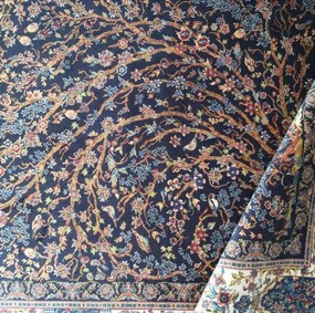 Koberec Exkluzívny Qum Silk 11 modrý