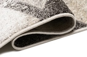 Univerzálny moderný koberec s geometrickým vzorom v odtieňoch hnedej Šírka: 200 cm | Dĺžka: 300 cm