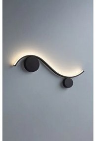 Redo 01-3110 - LED Nástenné svietidlo WAVE LED/9W/230V čierna