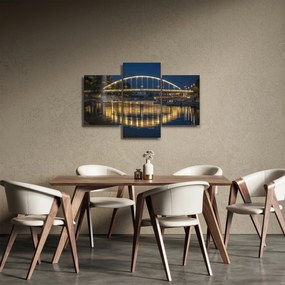 Obraz mosta s fontánou (90x60 cm)